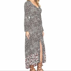 Billabong Allegra Kimono Button Down Maxi Dress M